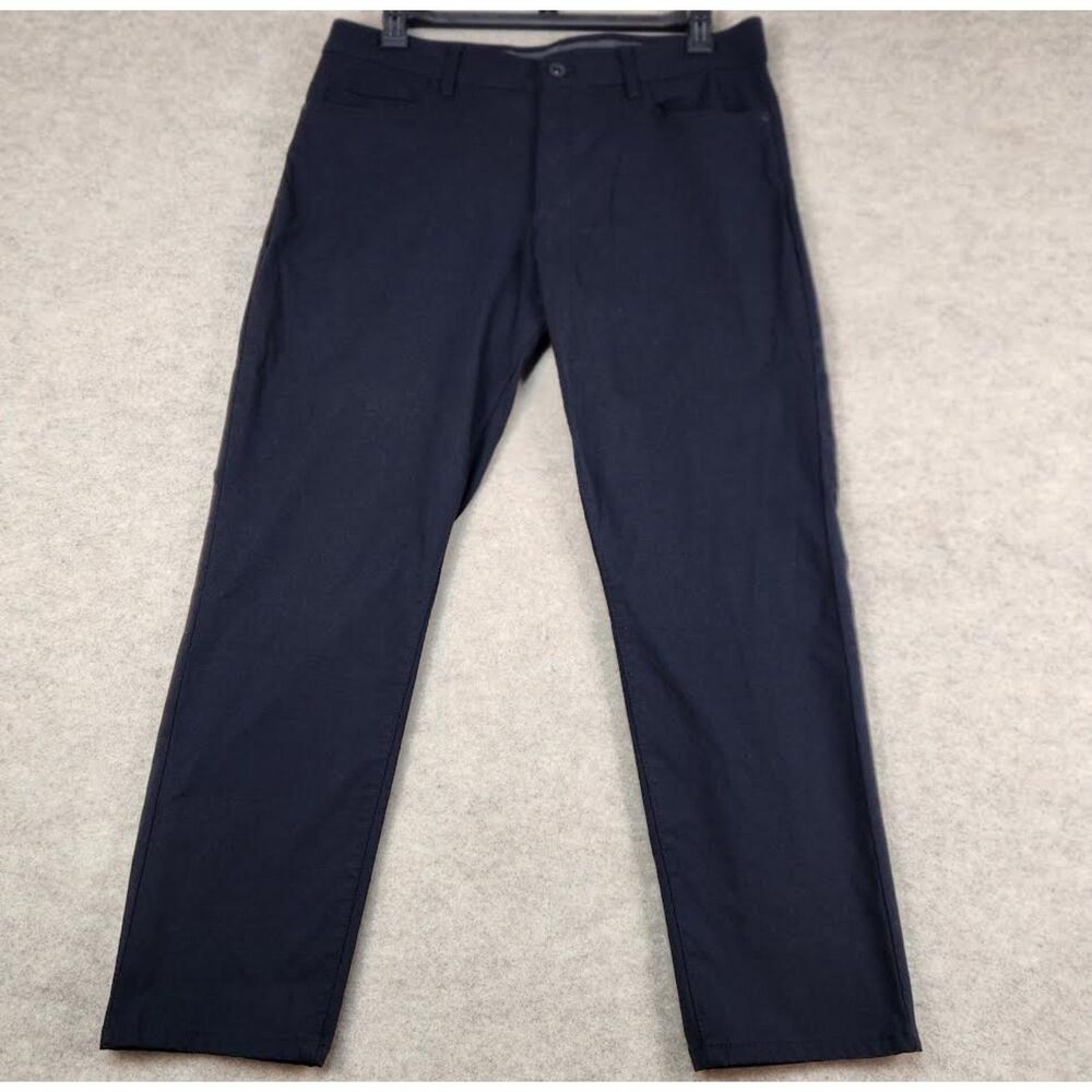 Weatherproof Vintage Men's Black Pants Size 36/30 Athleisure Golf Casual
